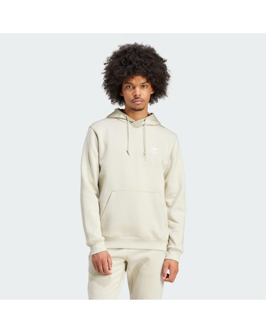 Adidas Originals Natural Trefoil Essentials Hoodie for men
