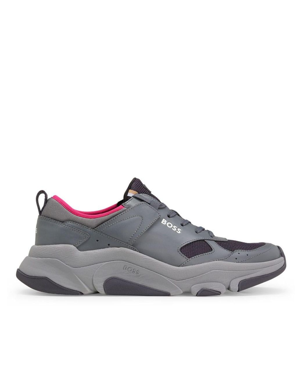 Boss Gray Asher Running Trainers for men