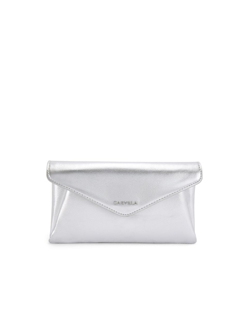 Carvela Kurt Geiger Gray Megan Envelope Clutch Bag