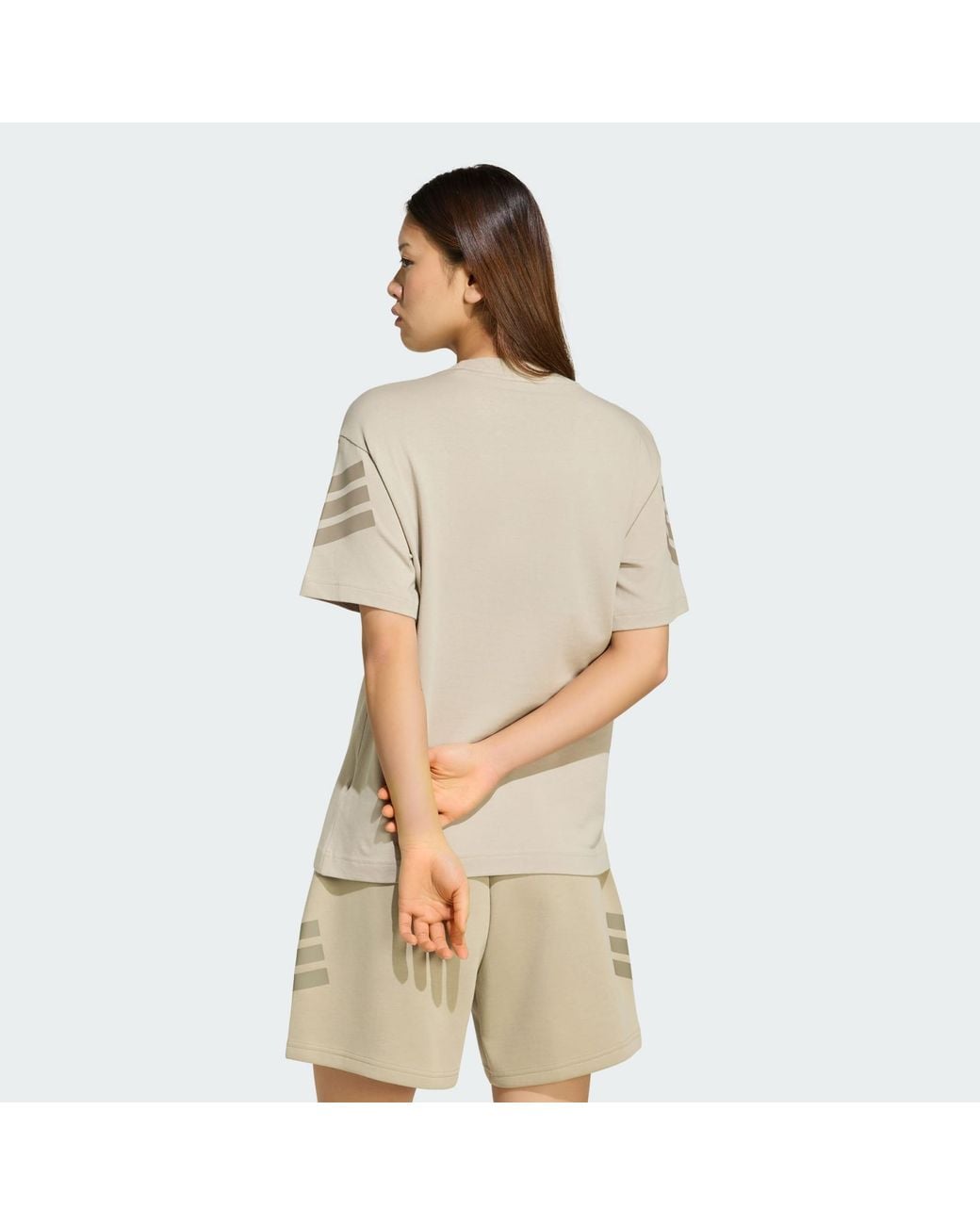 Adidas Natural Future Icons 3-Stripes Tee