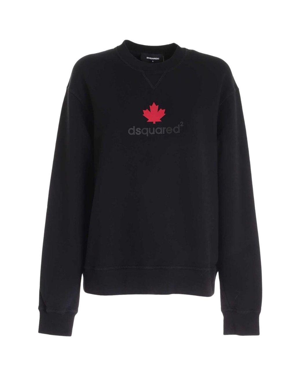 DSquared² Maple Leaf Logo Zwarte Trui in het Blue