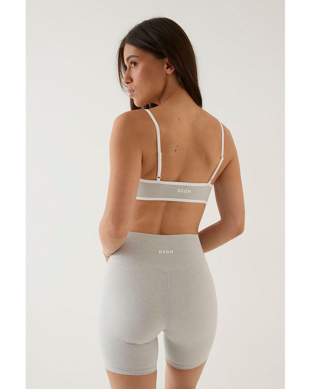 DSGN Studio Black Marl Wrap Waist Mini Short