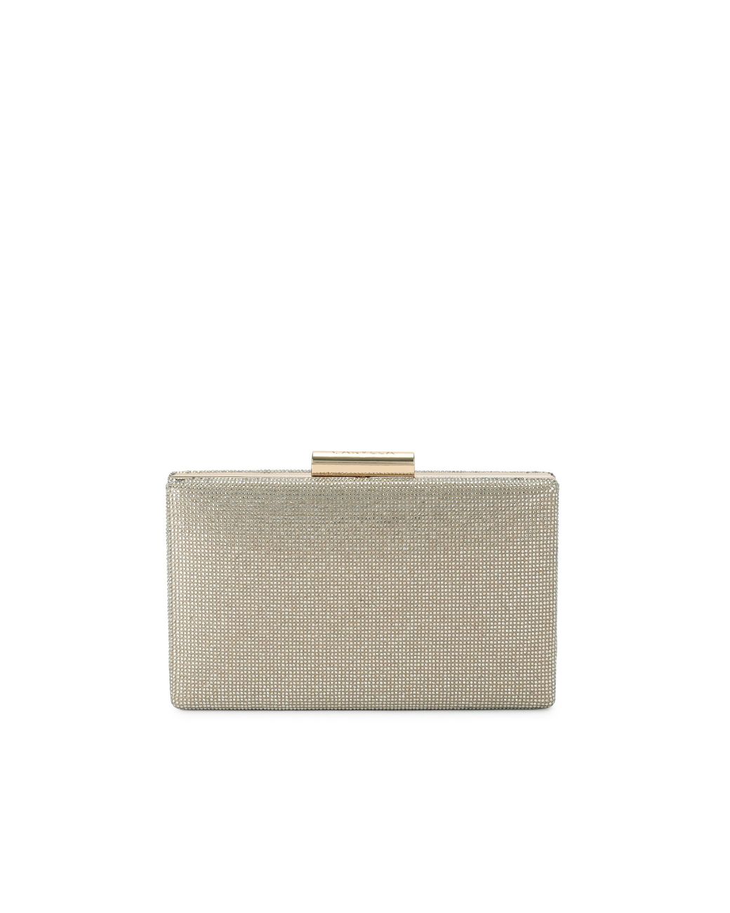 Carvela Kurt Geiger Gray Palio Hard Clutch Bag
