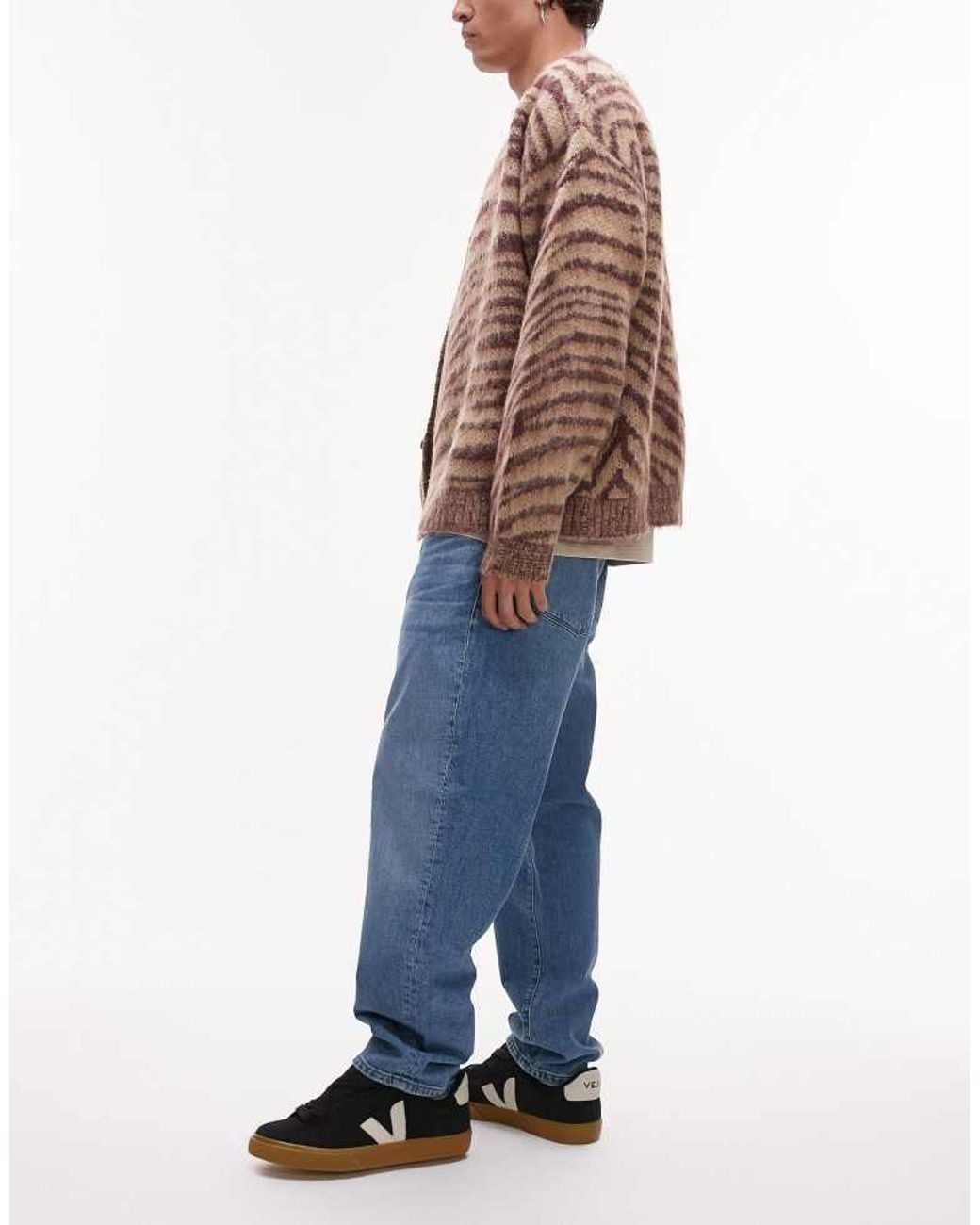 SELECTED Blue Aldu Relaxed Crop Jeans for men