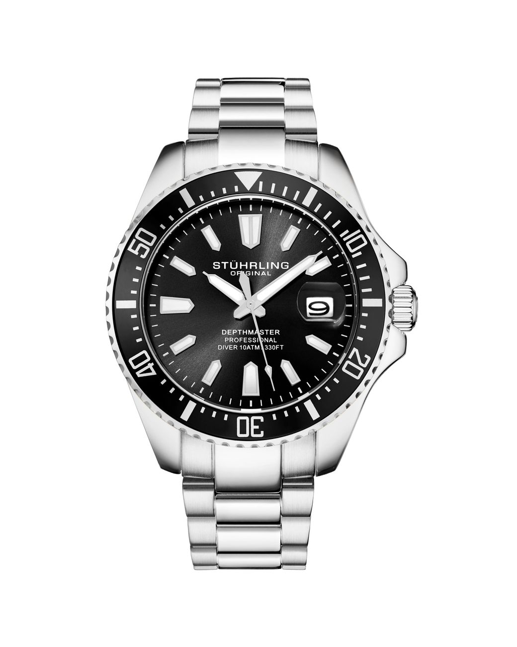 Stuhrling Metallic And Depthmaster Quartz 42Mm for men
