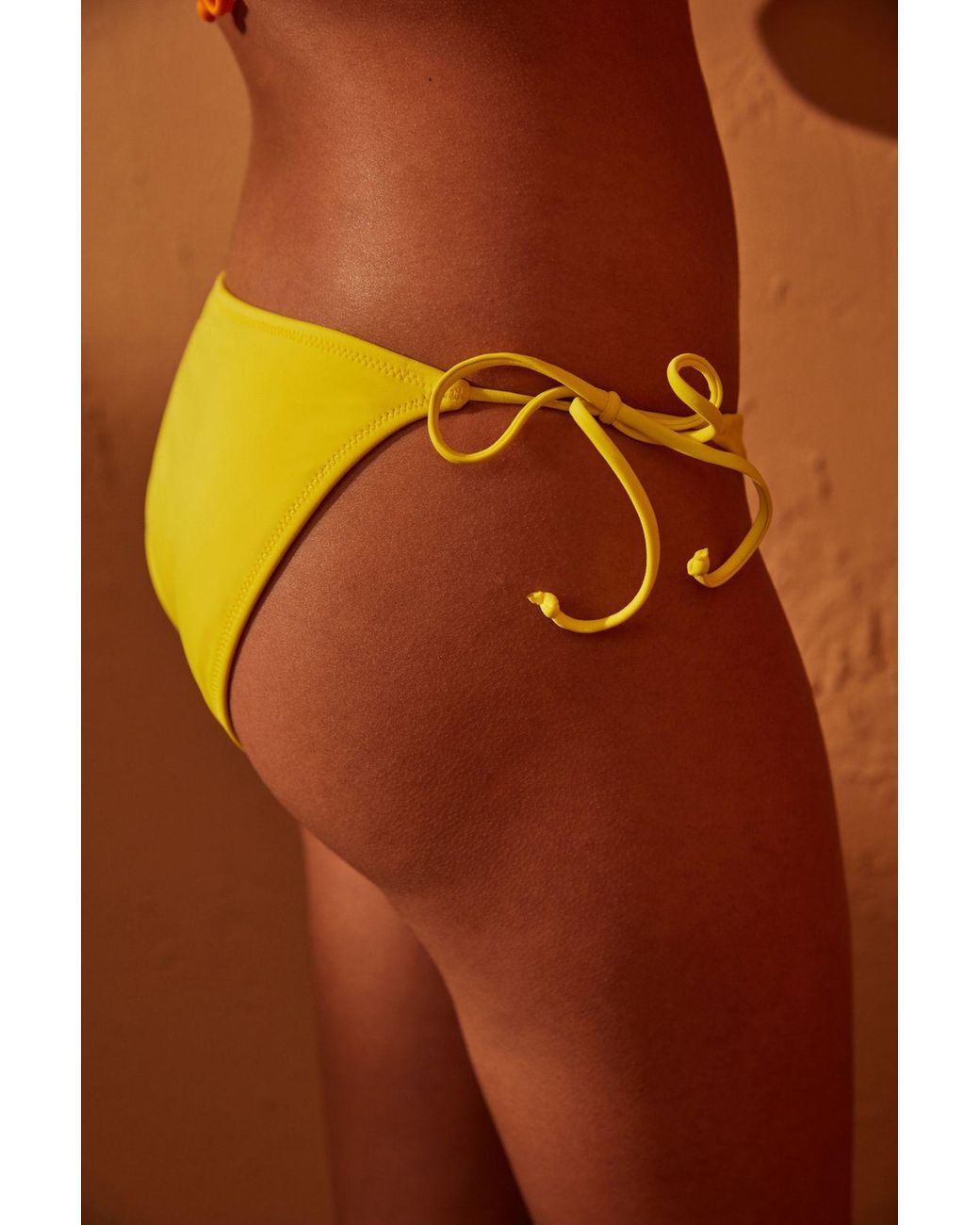 Penti Orange Low-Rise Tie-Side Bikini Bottoms