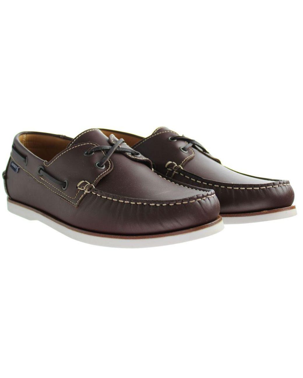 Hackett Brown Aldeney Shoes Nubuck Leather for men