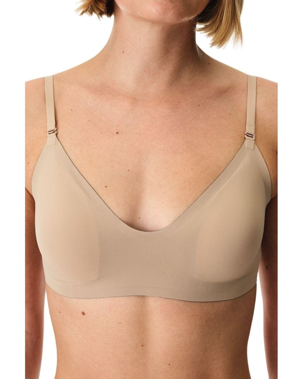 Penti Brown Padded Jersey Bralette With Removable Straps