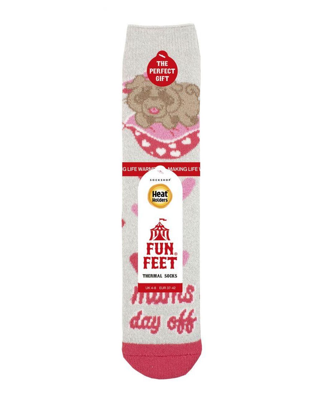Heat Holders White Ladies Cosy Novelty Socks