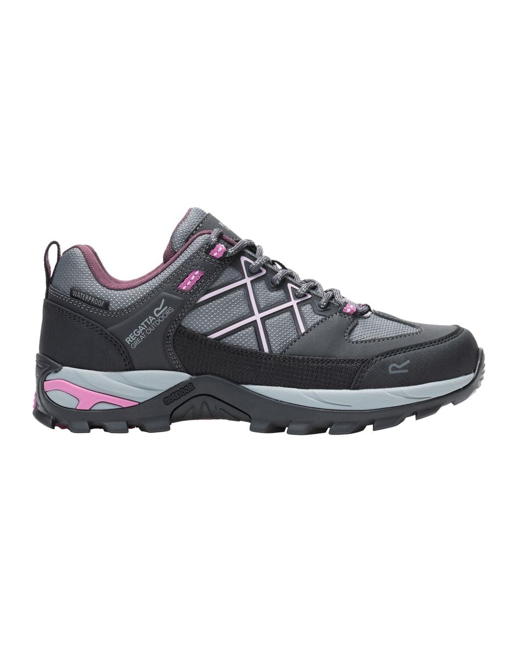 Regatta Gray Ladies Samaris Iii Low Walking Shoes (Ash/