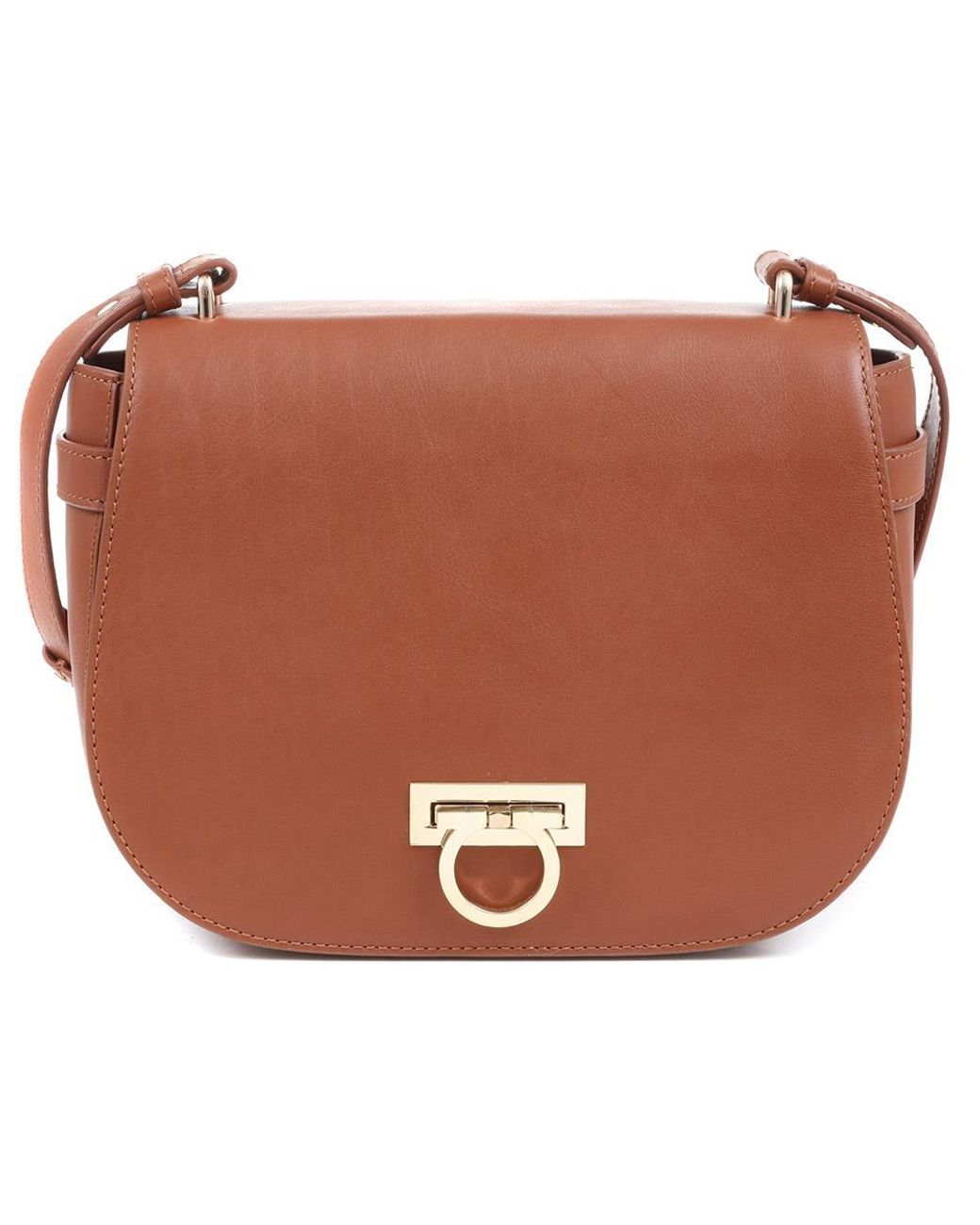 Jones Bootmaker Brown Leather Saddle Bag