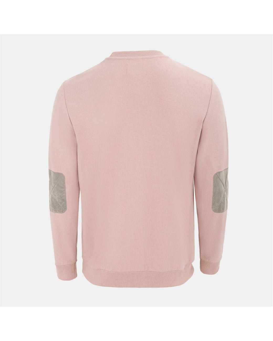 Howick Pink Crew Neck Jumper for men