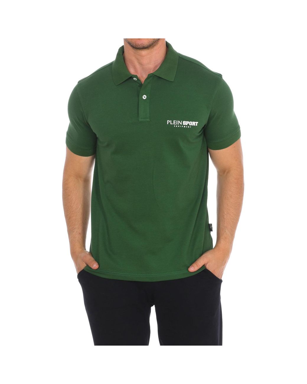 Philipp Plein Green Pips500 Short Sleeve Polo for men