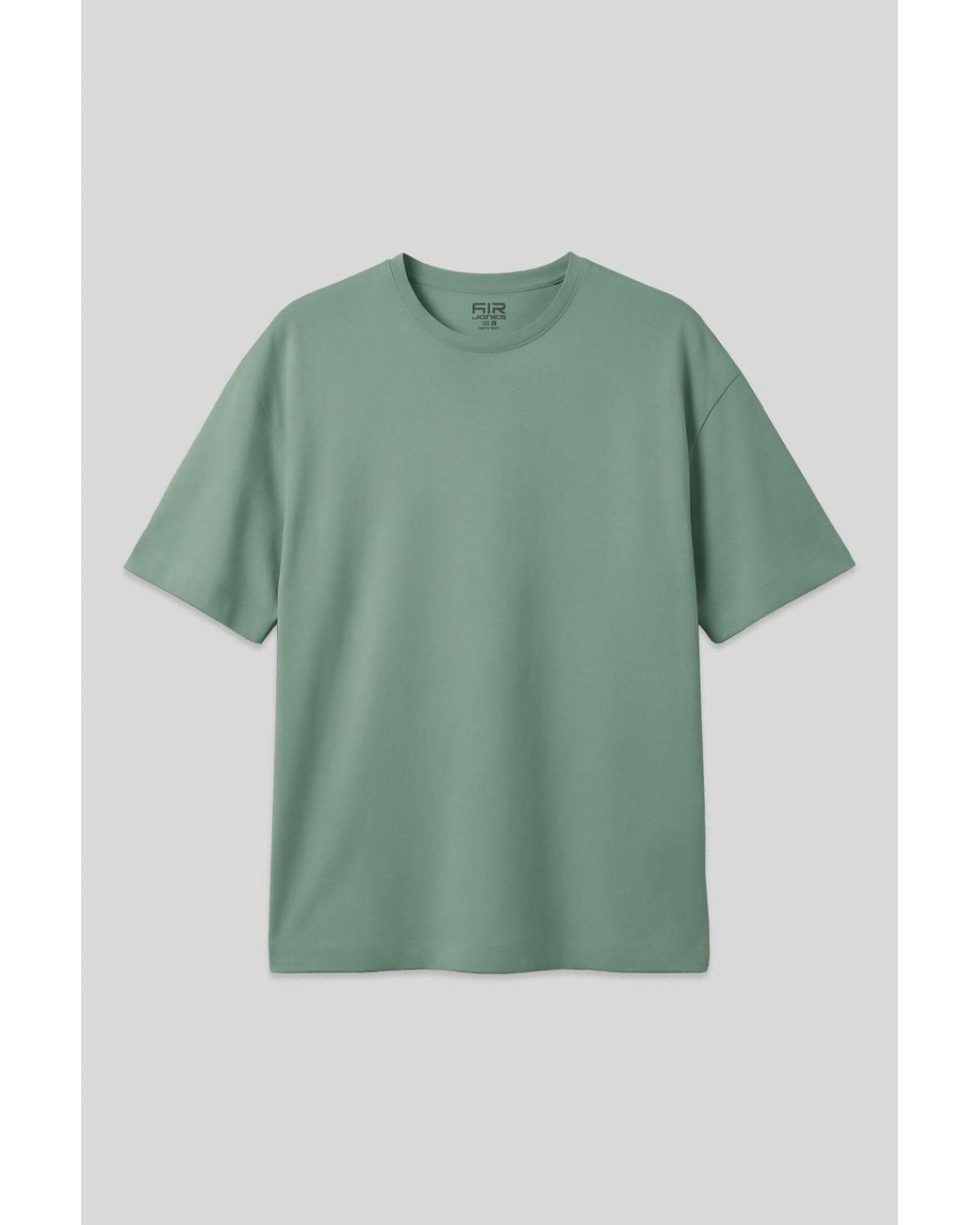 TOMMY LIFE Green Oversized Cotton Crew Neck T-Shirt for men