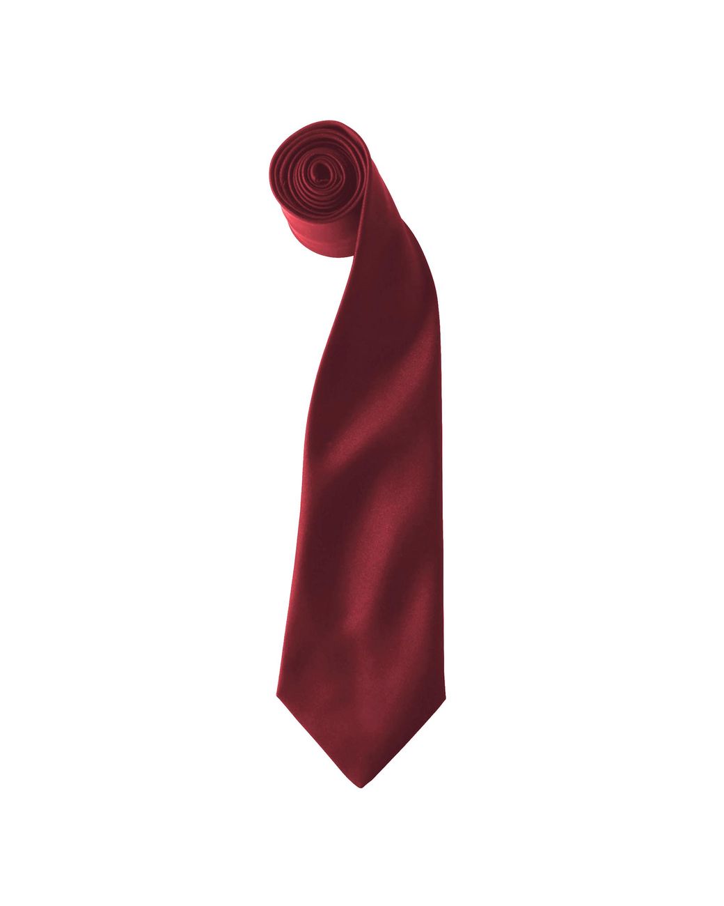 PREMIER Red Colours Satin Clip Tie (Pack Of 2) for men