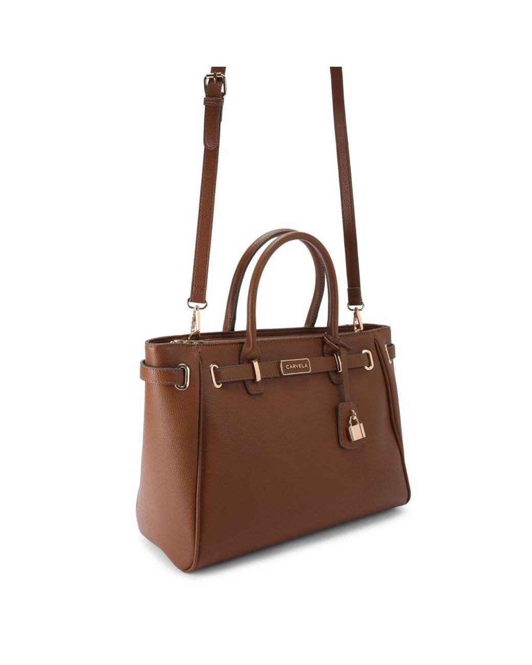 Carvela Kurt Geiger Brown Belted Tote Bag