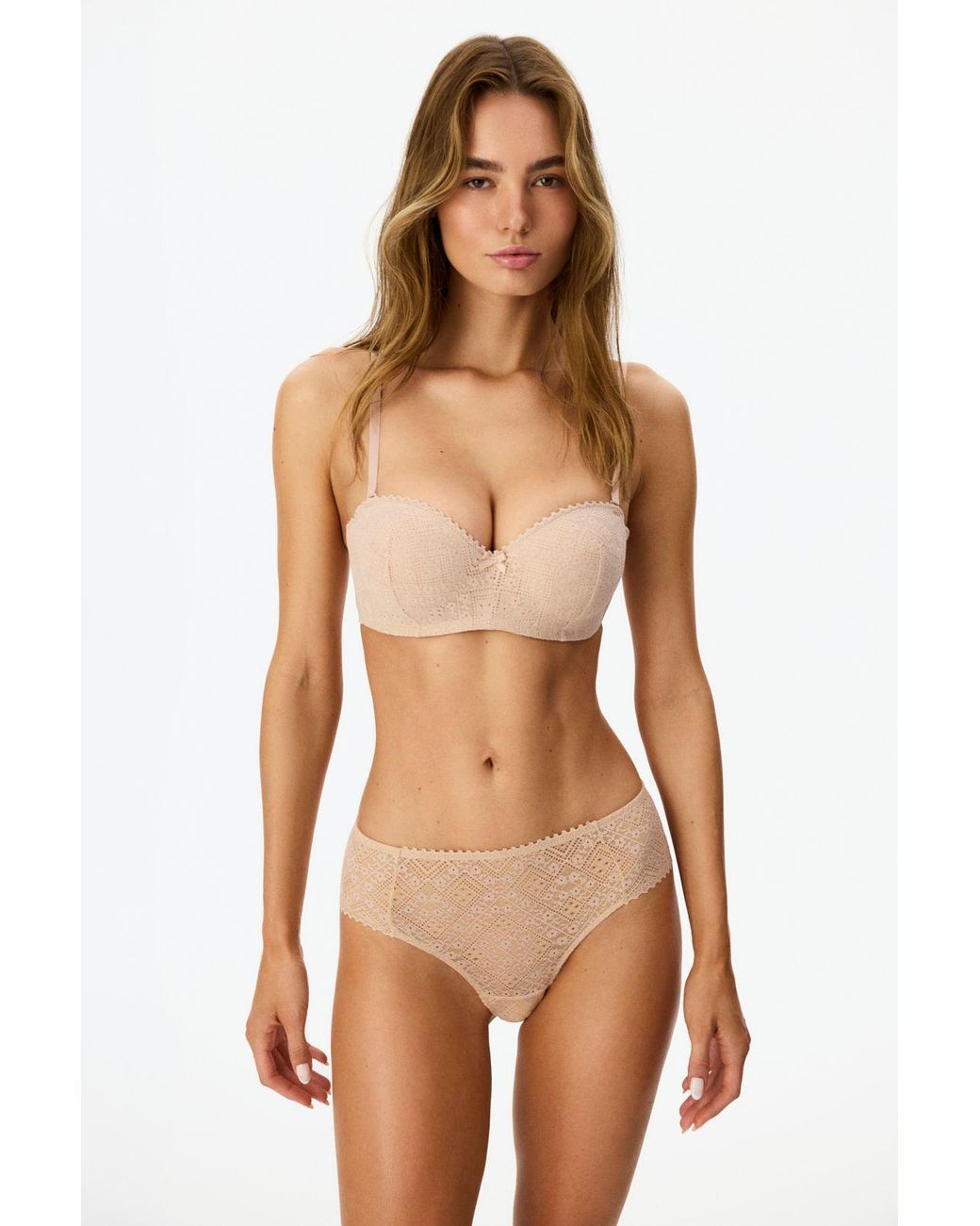 Penti Multicolor Dusty Rose Lotus Lace Padded Bra