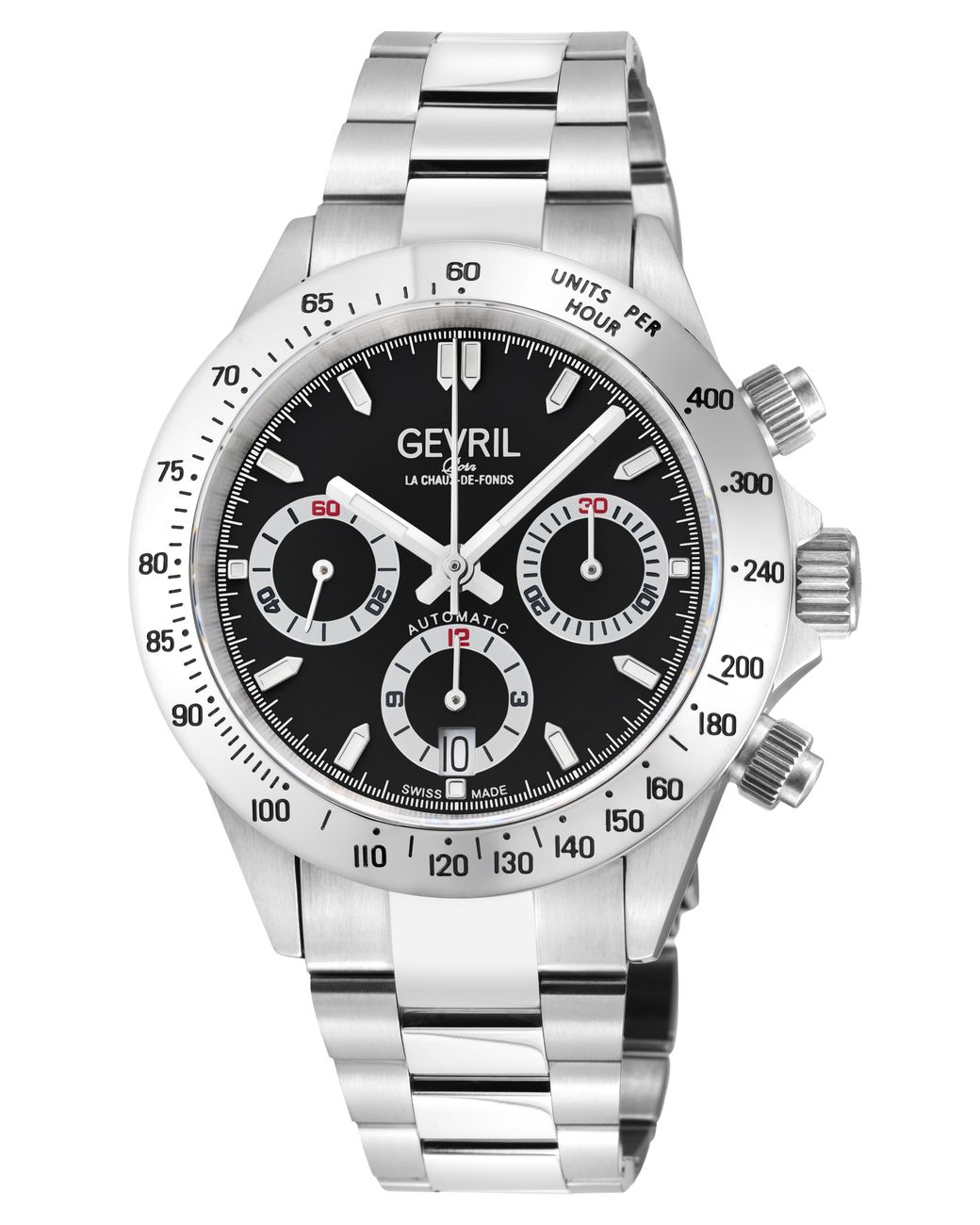 Gevril Gray New Amsterdam 44607B Swiss Automatic Eta 7750 Dial Special Edition Watch for men