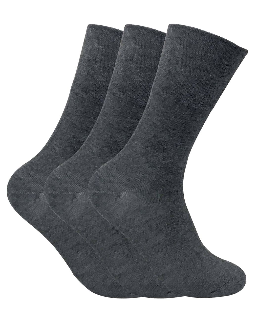 Sock Snob Blue 3 Pack Non Elastic Thermal Diabetic Socks For Poor Circulation for men
