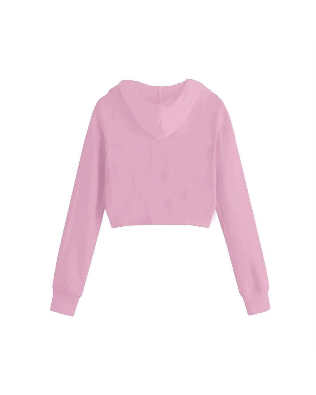 Miso Pink Cropped Hoodie