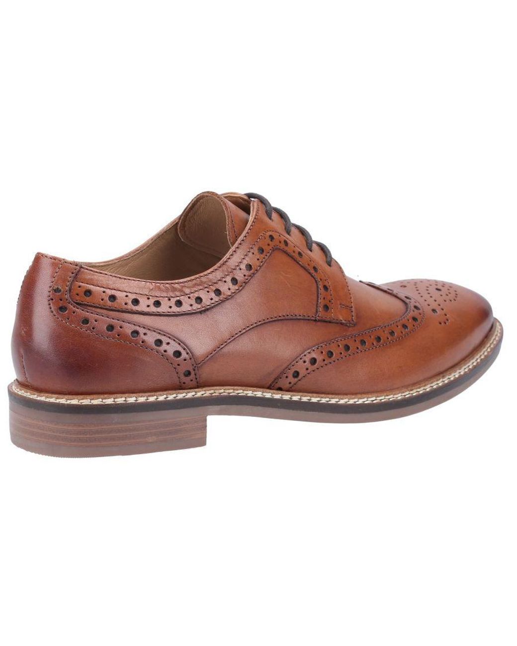 Hush Puppies Black Bryson Lace Shoes for men