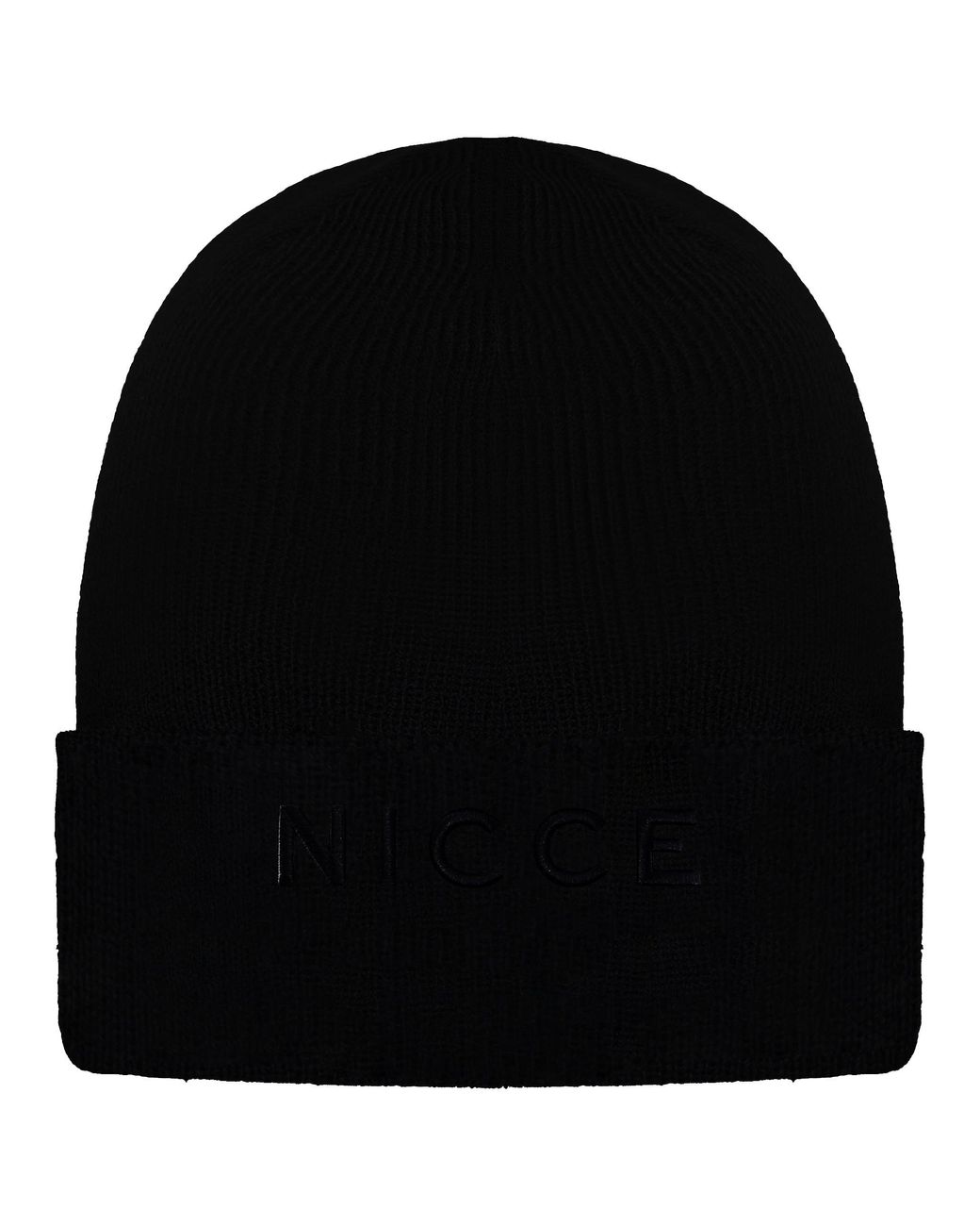 Nicce London Black Mini Mercury Beanie for men