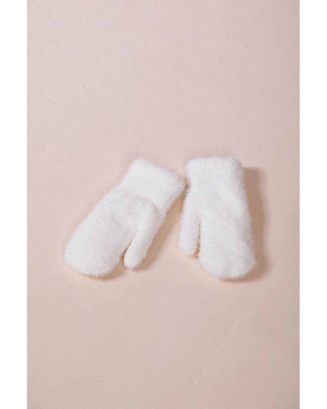 SVNX Pink Soft Knitted Mittens
