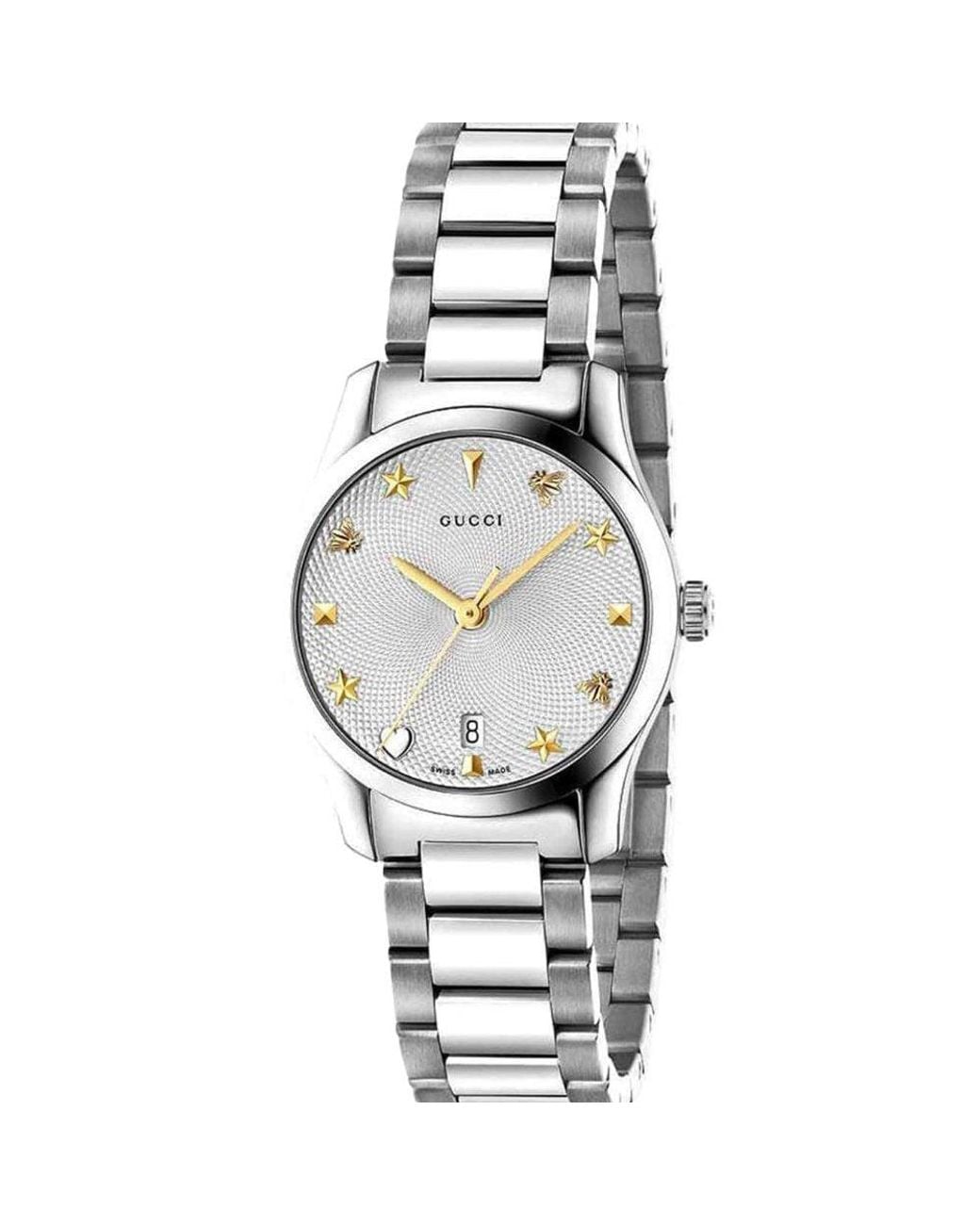 Gucci Metallic Ya126572A G-Timeless 27Mm Ladies Watch