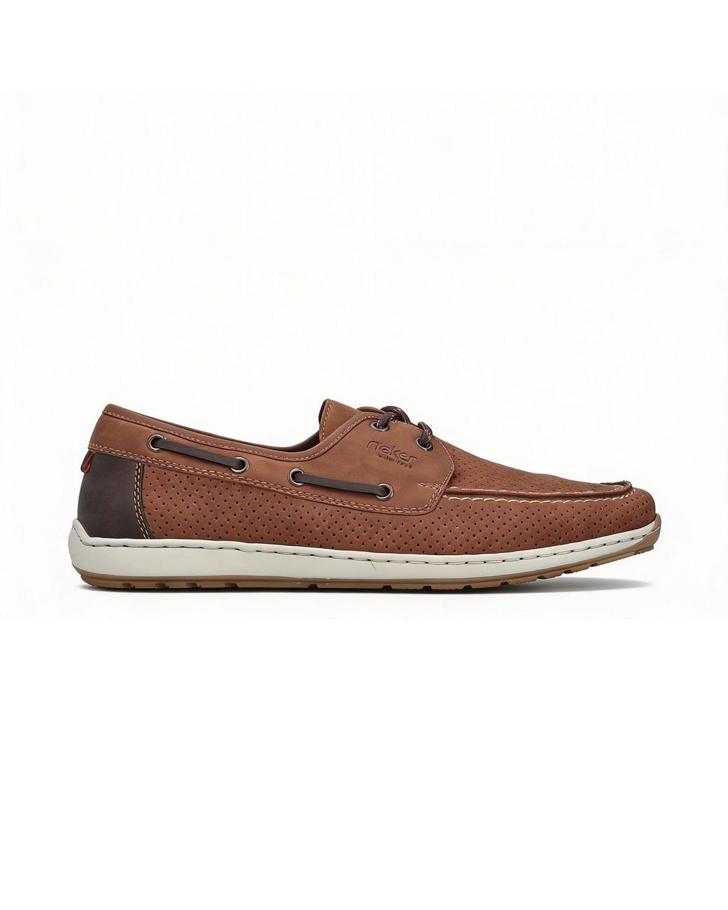 Rieker Brown 08816-24 Loafer Shoes Leather for men