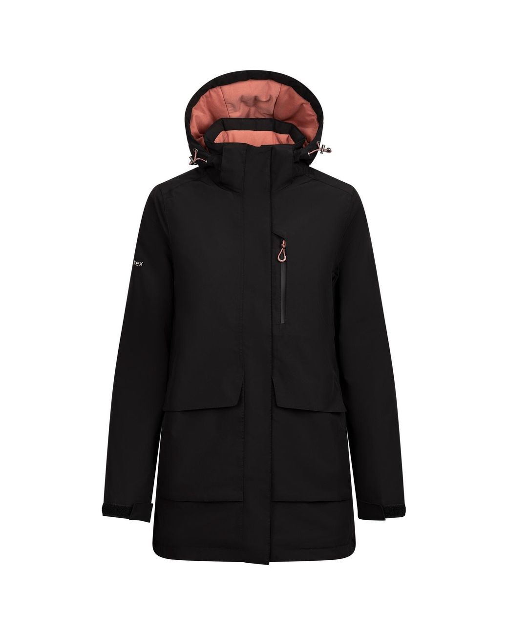 Trespass Black Ladies Hosho Waterproof Jacket