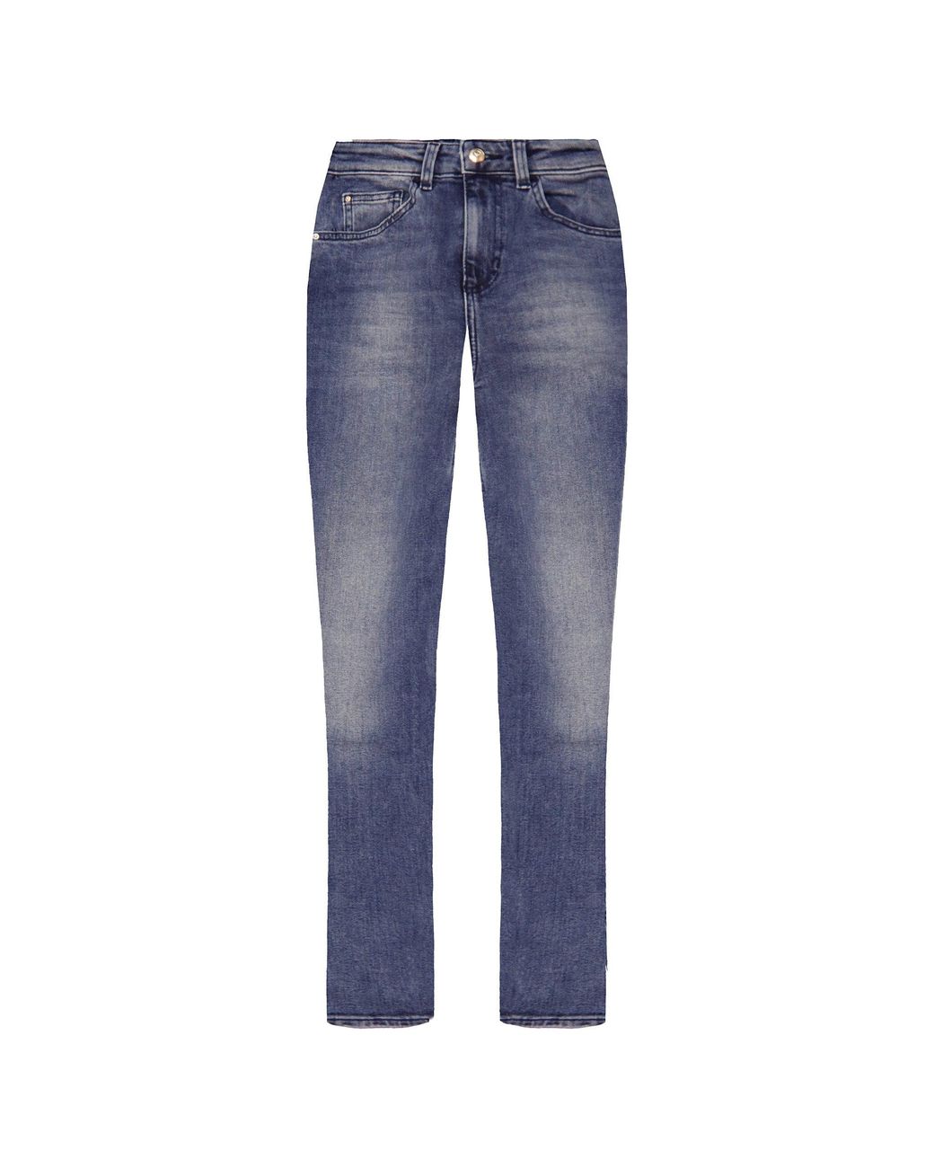 Armani Blue Emporio J29 Regular Fit High Waist Jeans
