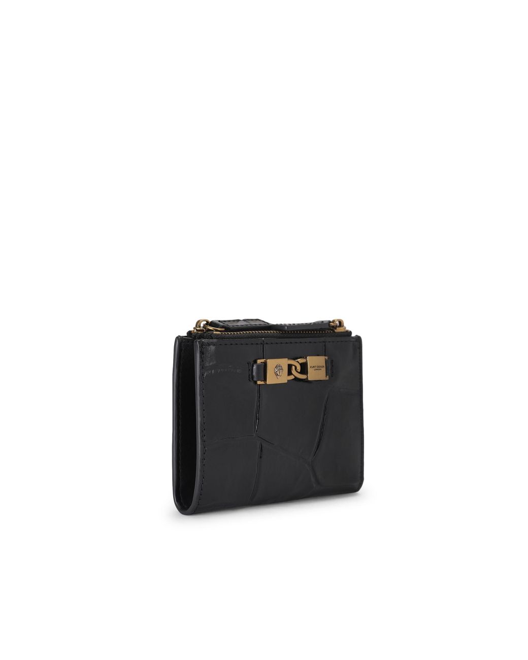 Kurt Geiger Black Leather Kingsley Mini Purse