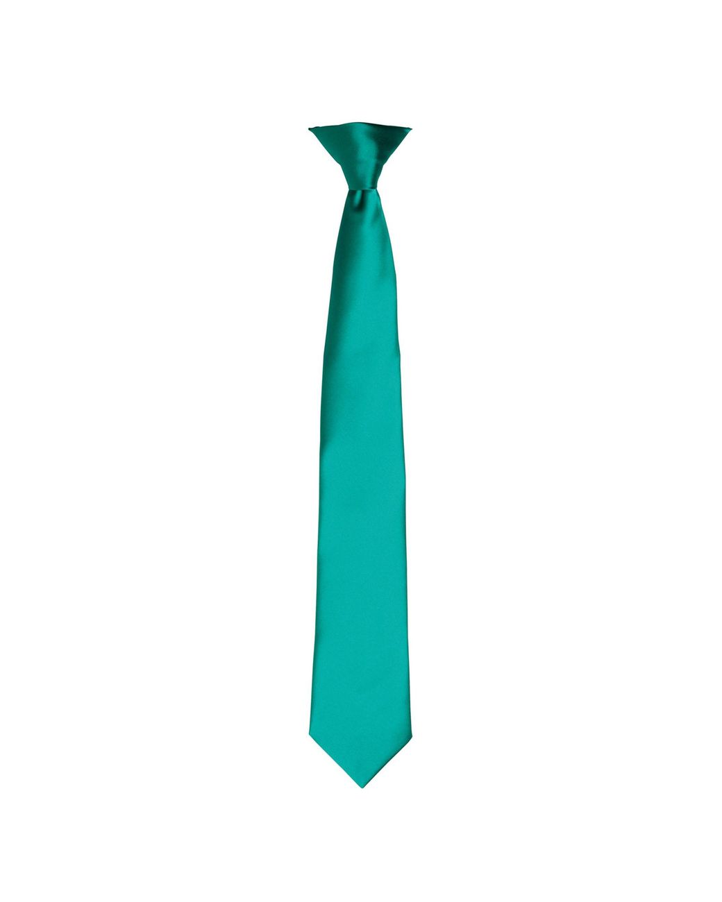 PREMIER Blue Colours Satin Clip Tie for men