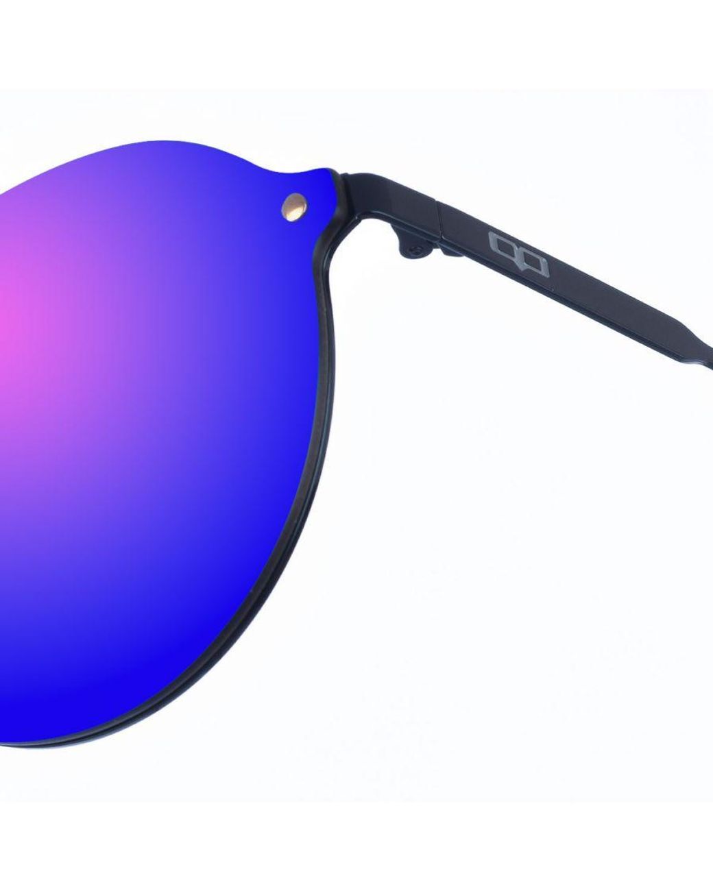 Kypers Blue New Lourenzo Oval Shaped Nylon Sunglasses