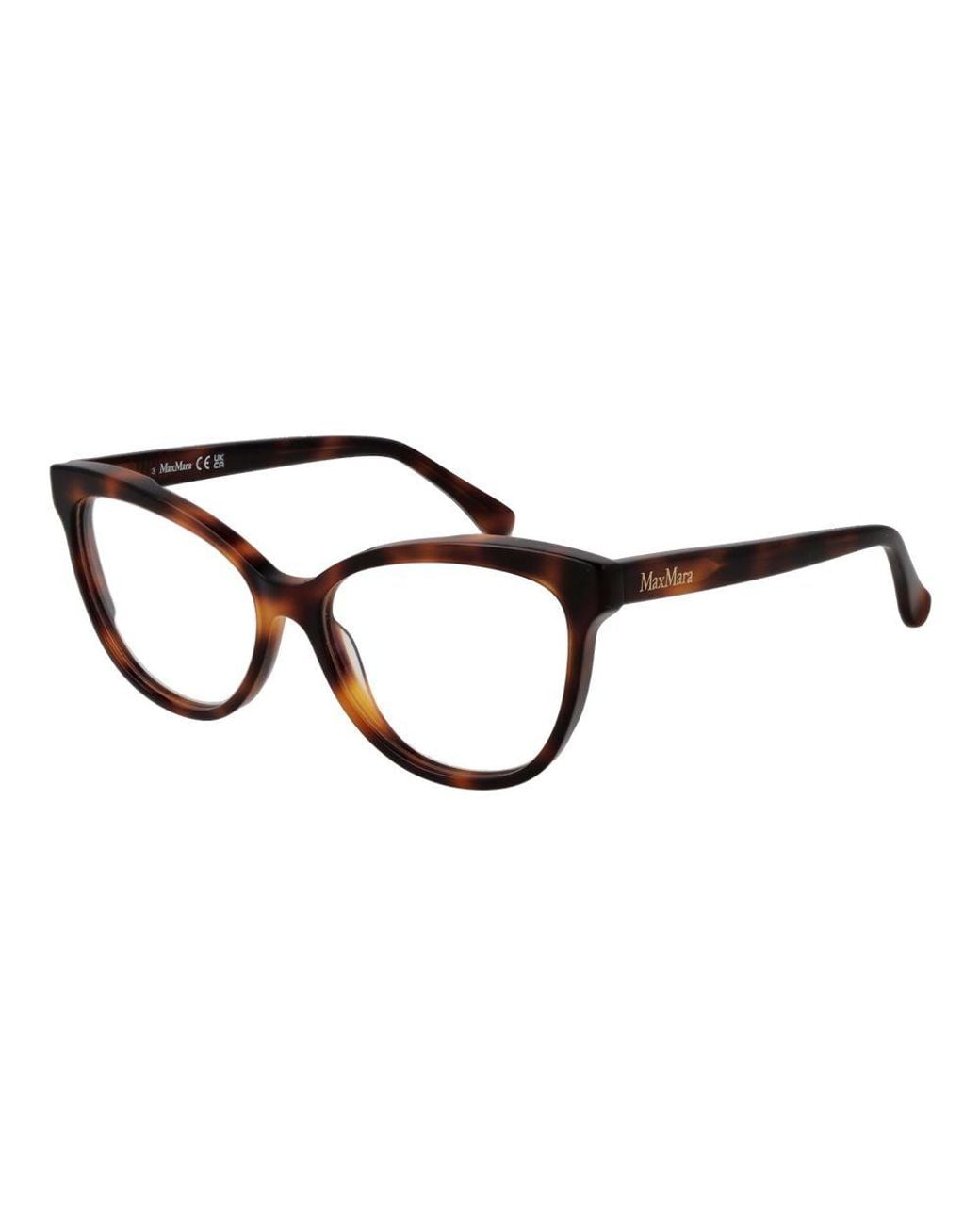 Max Mara Black Elegant Rectangular Optical Frames