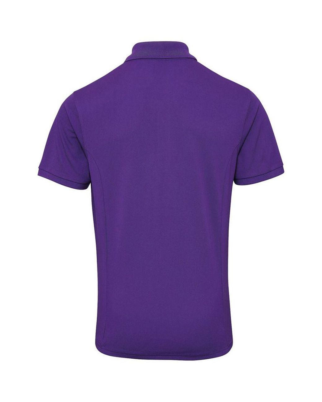 PREMIER Purple Coolchecker Plus Pique Polo With Coolplus for men
