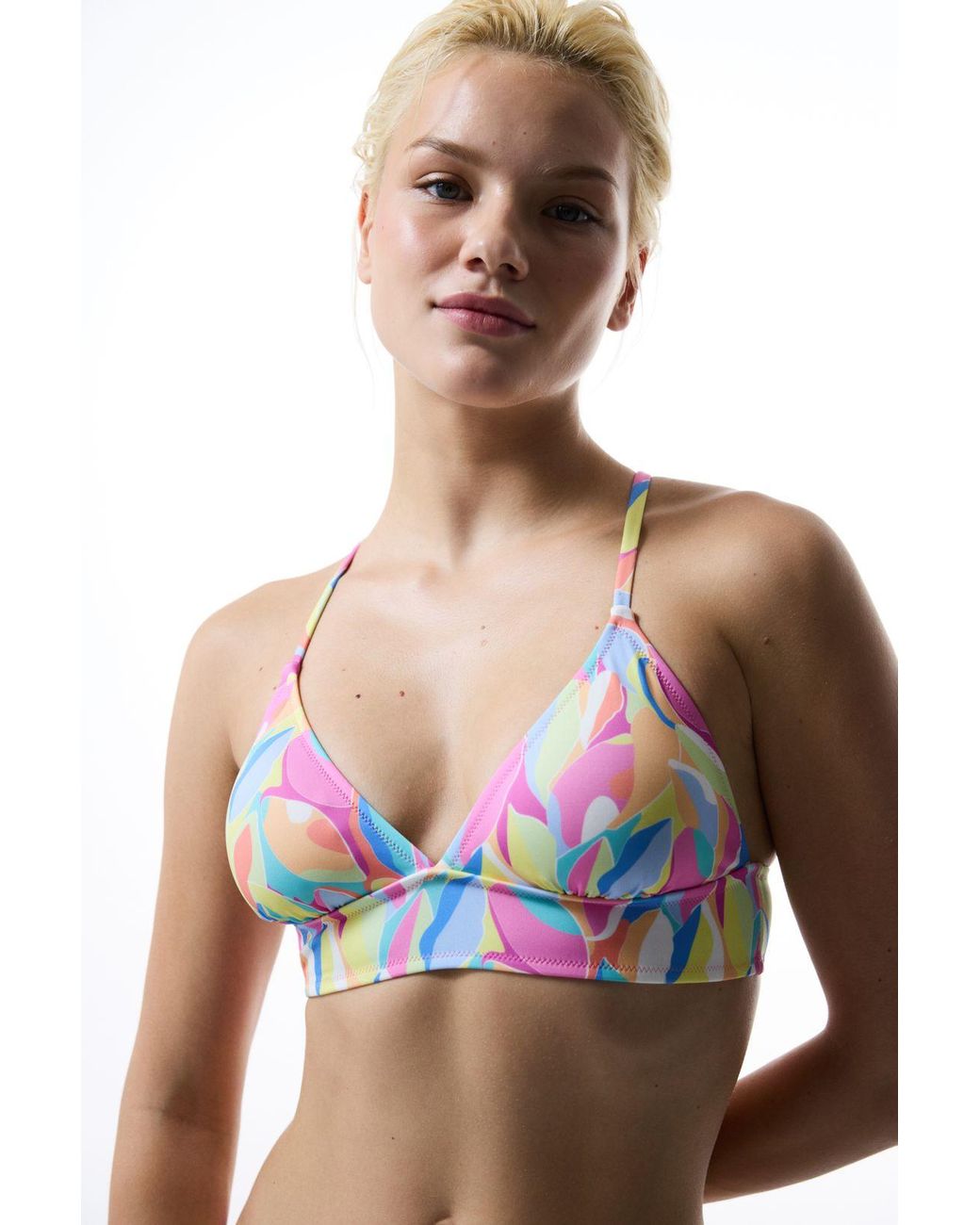 Penti Multicolor Abstract Print Convertible Bikini Top