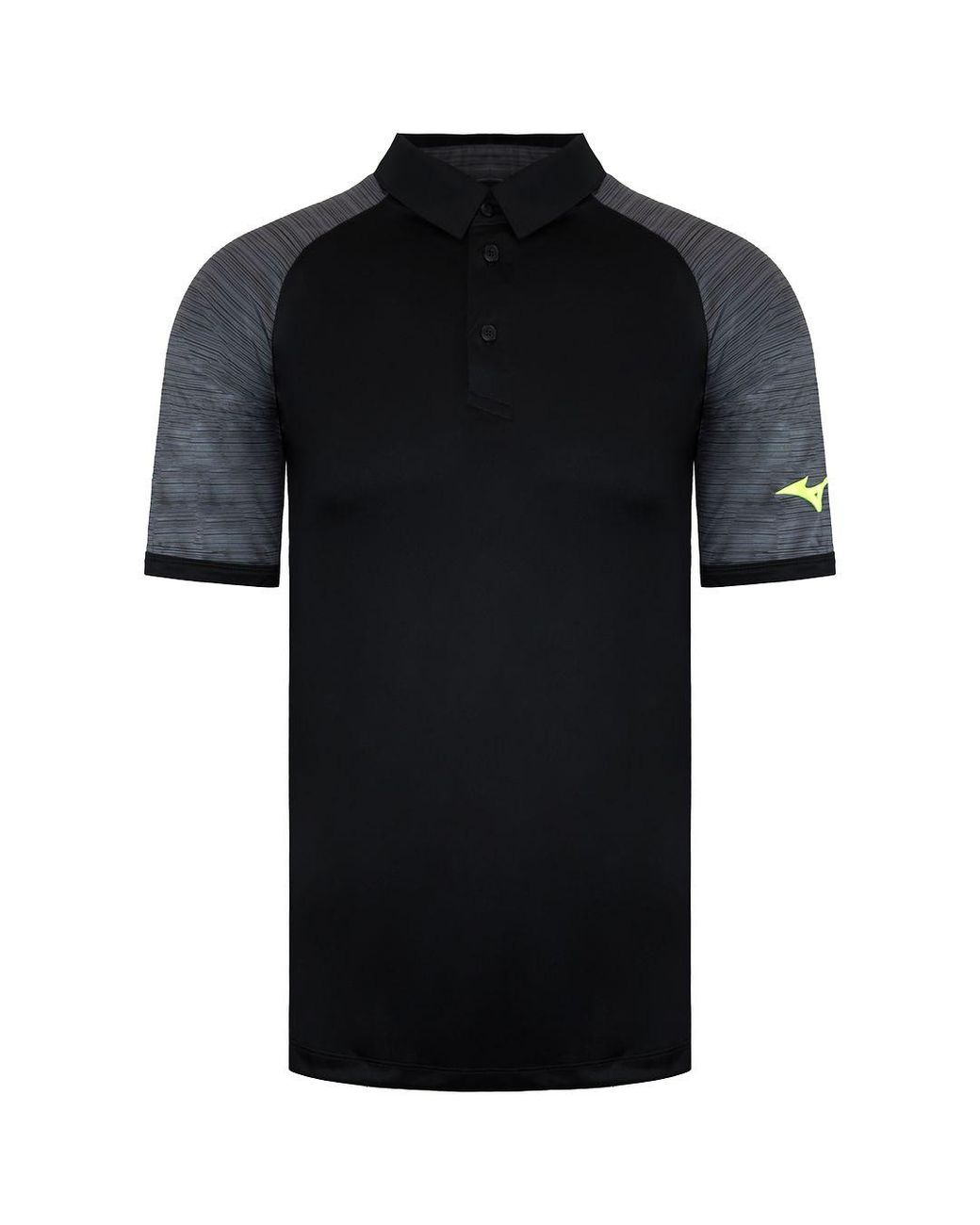 Mizuno Black Printed Polo Shirt for men