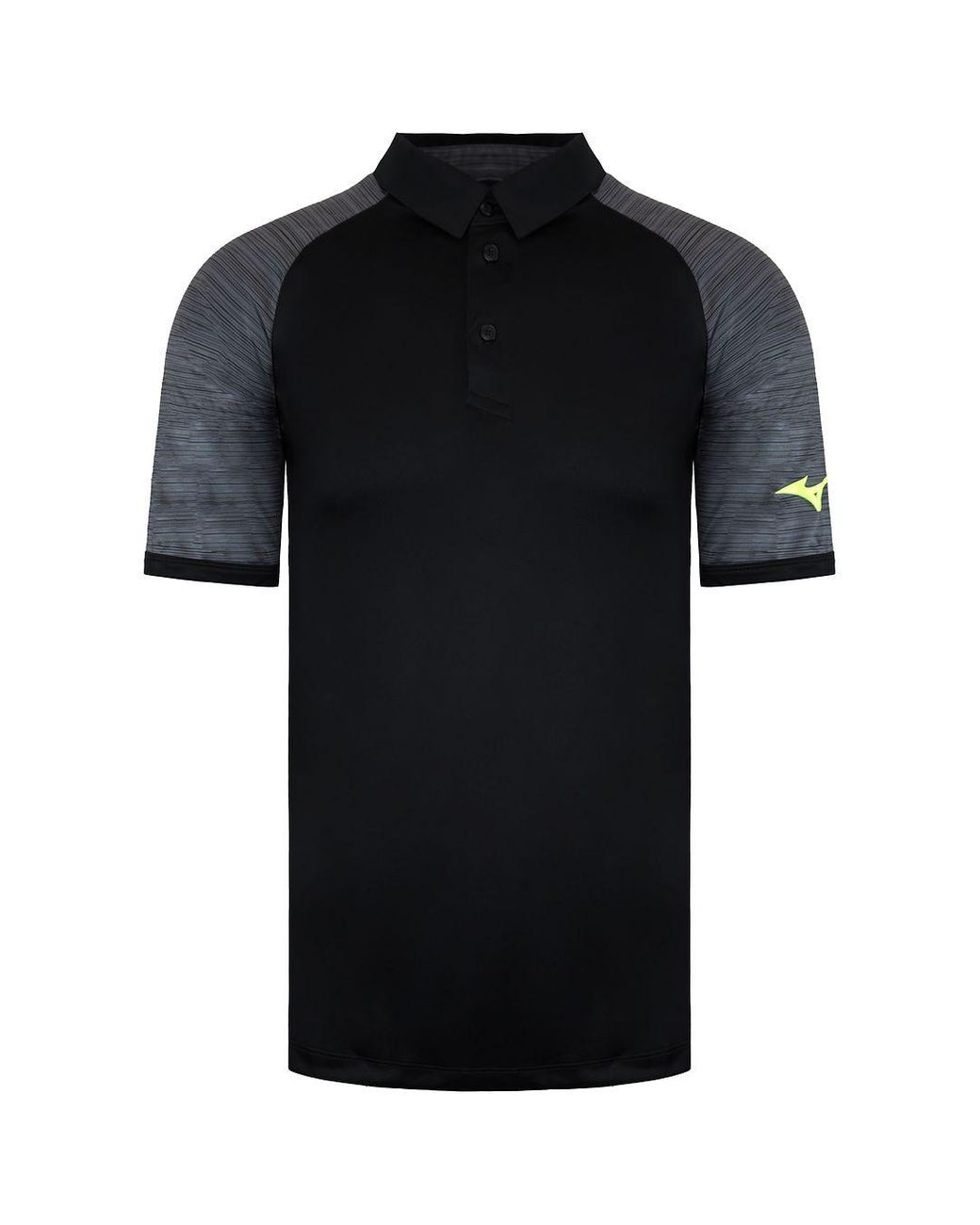 Mizuno Black Printed Polo Shirt for men