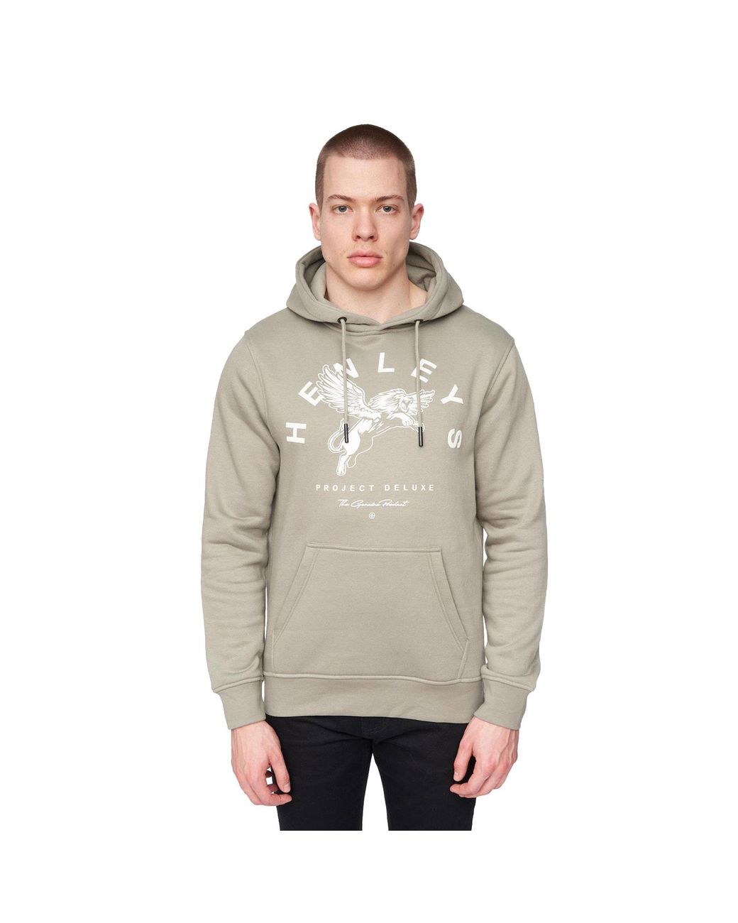 Henleys Gray Colhen Hoodie for men