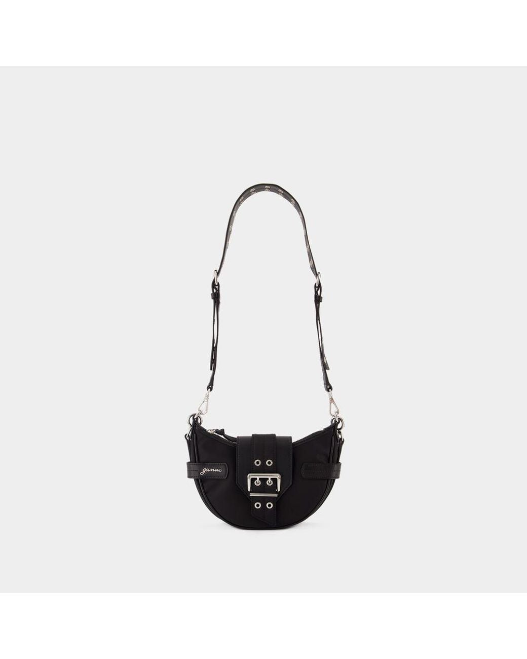 Ganni White Bucky Small Crossbody