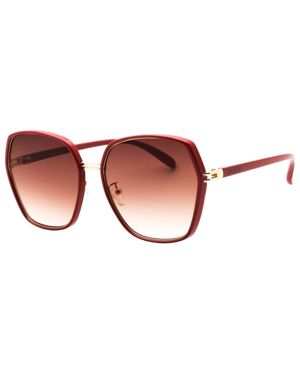 Guess Brown Gradient Lens Shiny Sunglasses