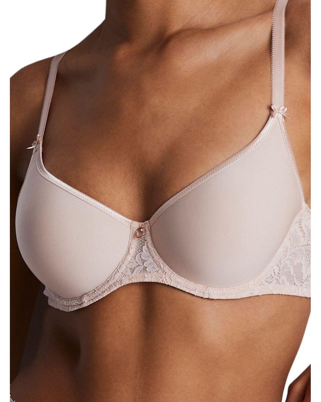 Aubade Brown Rosessence Care Spacer T-Shirt Bra