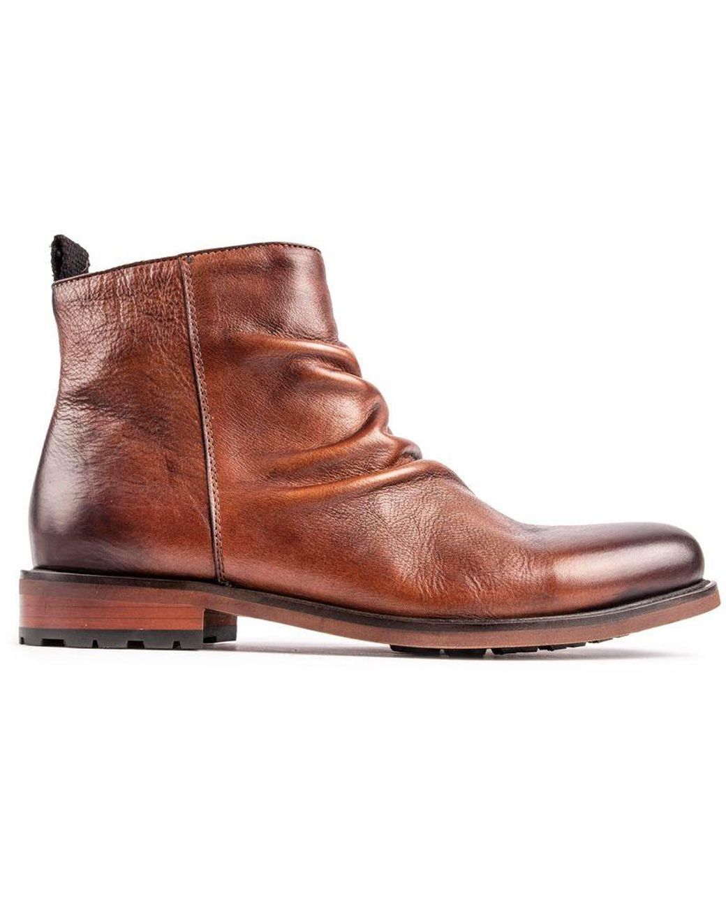 Sole Brown Crafted Axe Inside Zip Boots for men