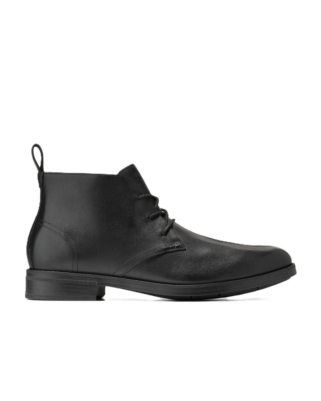 Cole Haan Black Newmark Grand Flexcraft Leather Chukka Boots for men