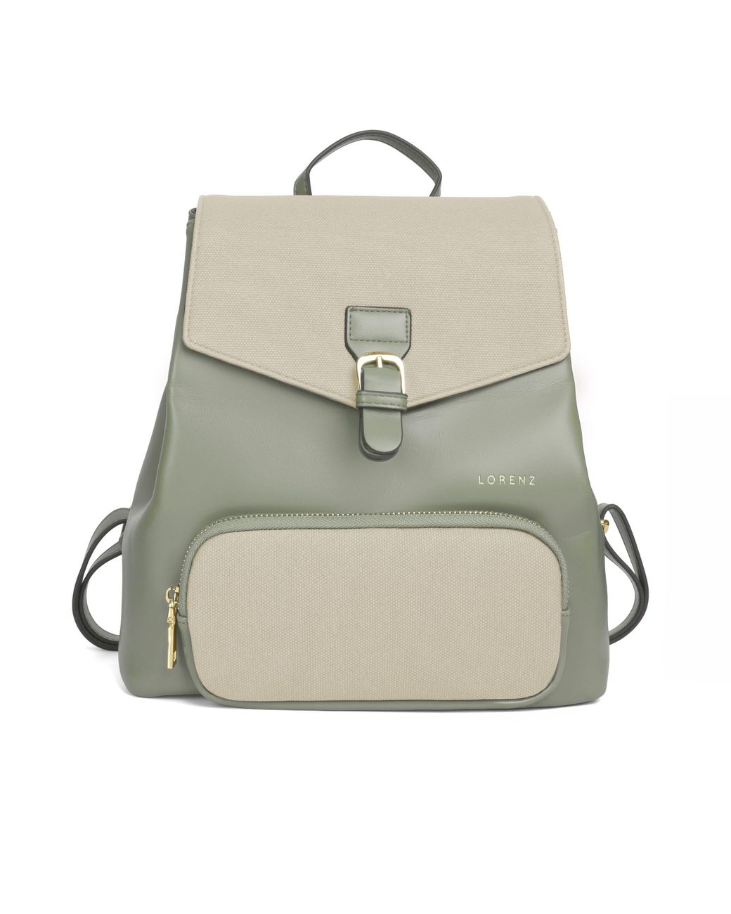 Woodland Leathers Gray Small Backpack, School Work Rucksack Bag
