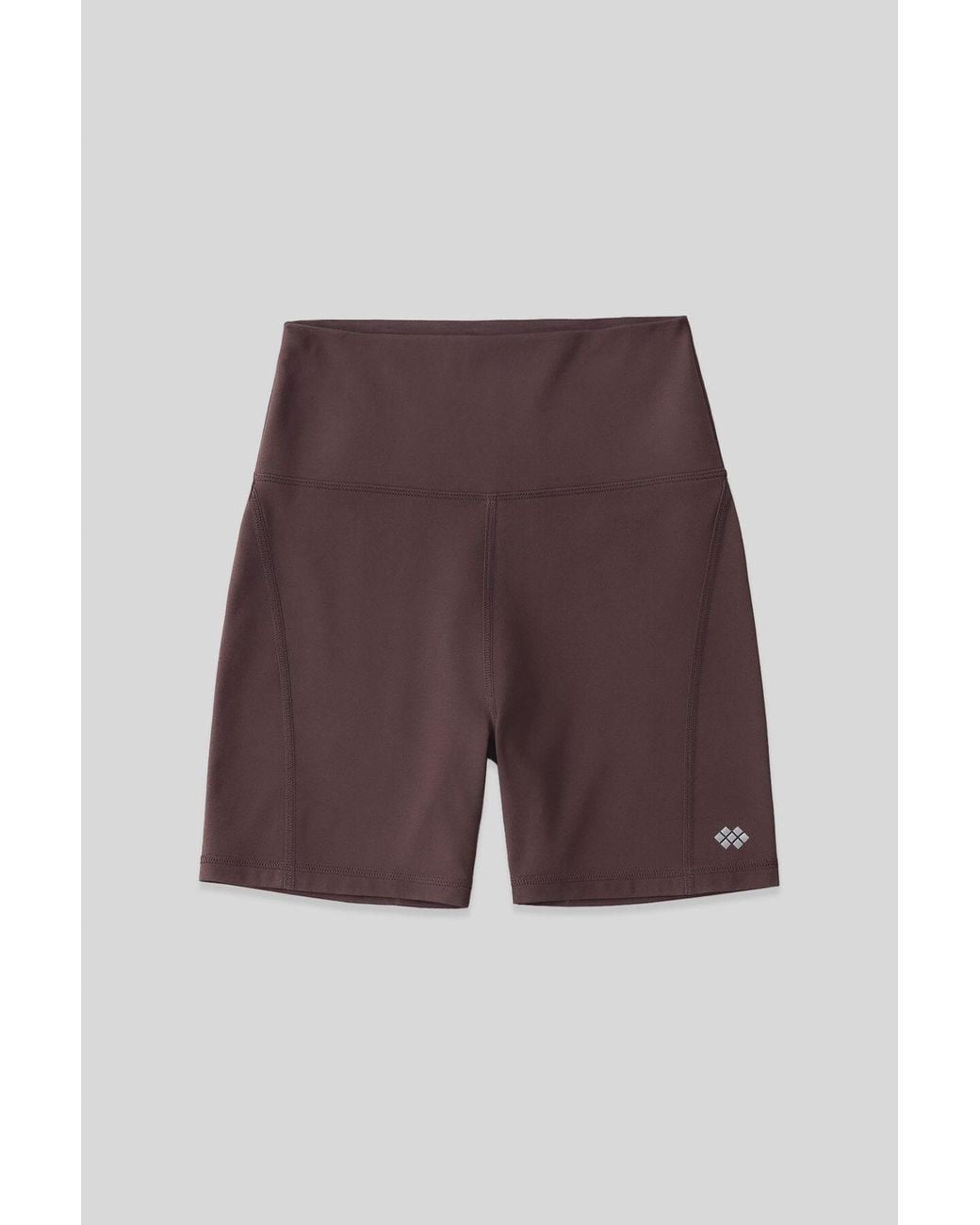 TOMMY LIFE Purple Short High-Waist Slim-Fit Leggings With Belt