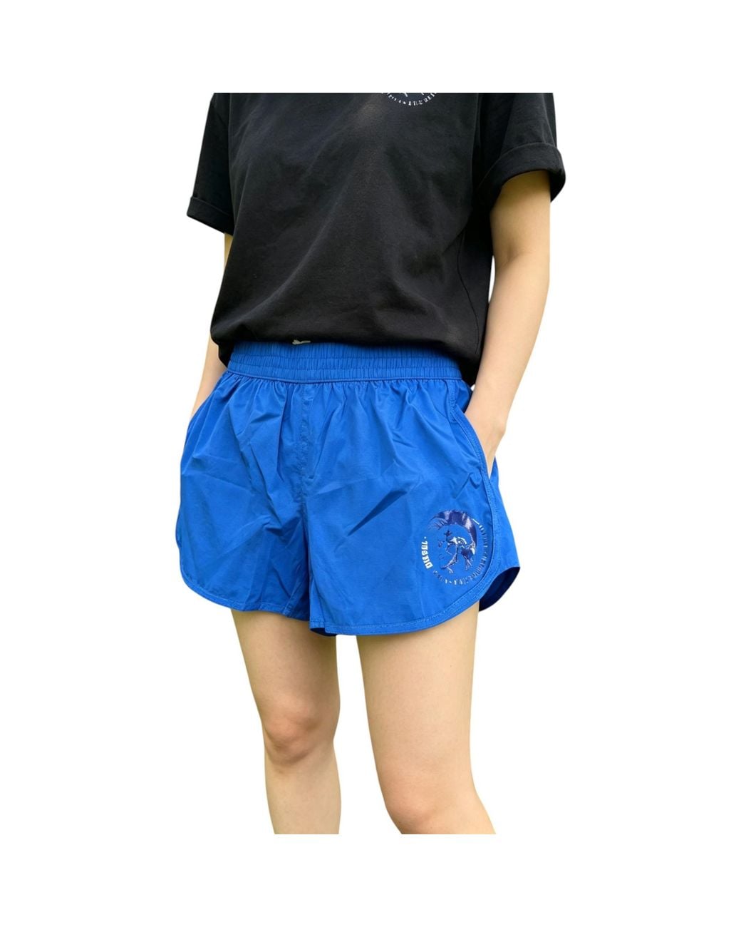 DIESEL Blue Bfowb 0Qaga Shorts Yukin Calzonci Beach Lightweight Half Pants