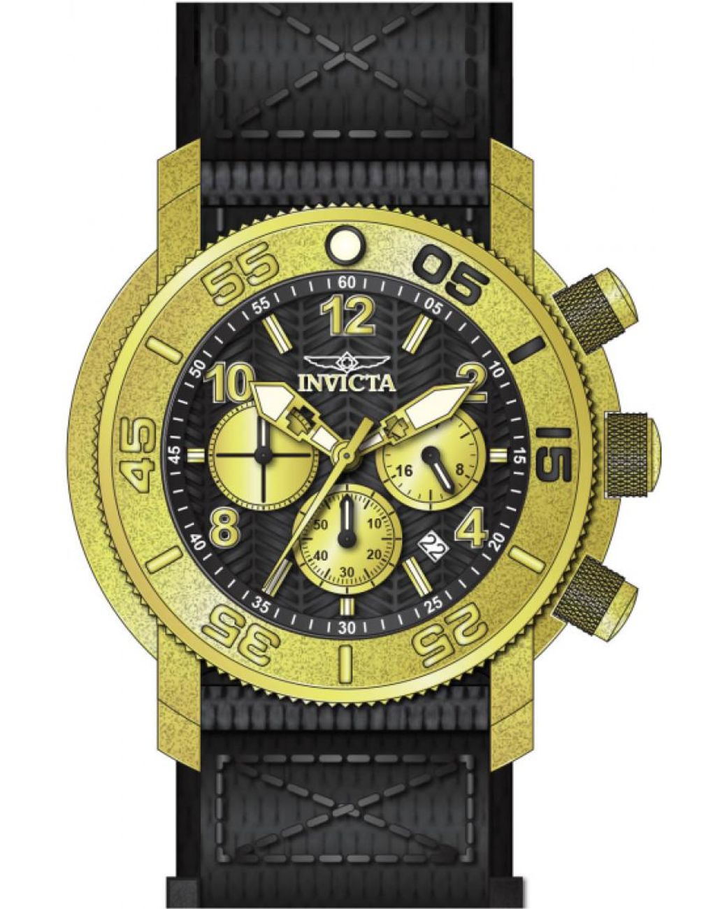 INVICTA WATCH Black In-50098 Coalition Forces Watch for men