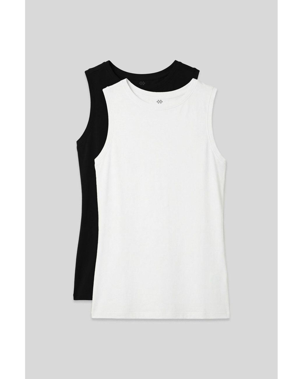 TOMMY LIFE Black Cotton Elastane Active Top